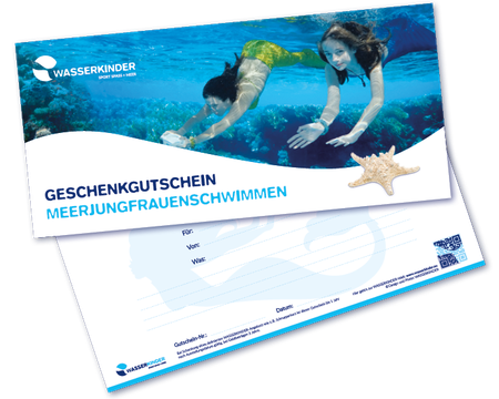 WASSERKINDER Geschenkgutschein Meerjungfrauenschwimmen