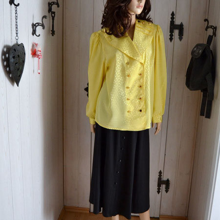 Bluse langarm gelb