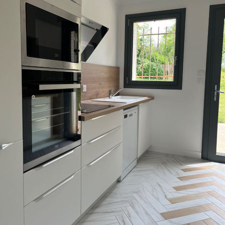 La cuisine après les travaux de rénovation