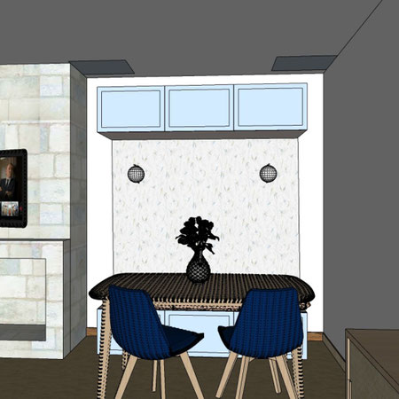 Vue 3D du futur espace repas