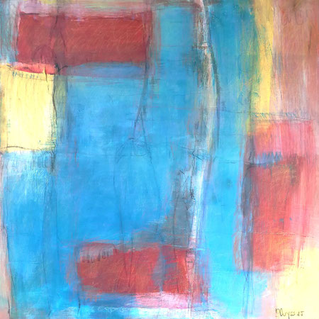 Michael F. Wyss, Gelassen,  Acryl, 100x100cm, 2014