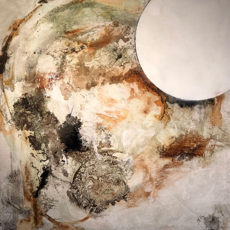 80x80 cm Leinwand  - Mondblick 1 - 950