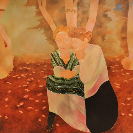 " Psyche and Cupid II ", 1997-2010. Oil on canvas, 130 x 160 cm