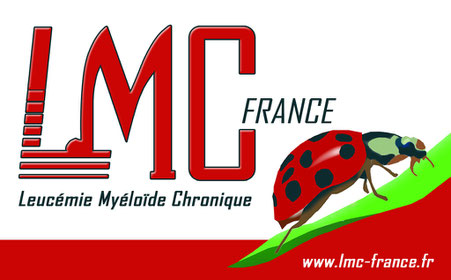 logo coccinelle mina leucemie LMC traitement lmc france cml myeloide myéloïde chronique leucémie lmc cml leukemia cancer sang moelle osseuse leucocythose traitement philadelphie