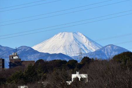 聖蹟桜ヶ丘から望む富士山◆模型製作工房 聖蹟