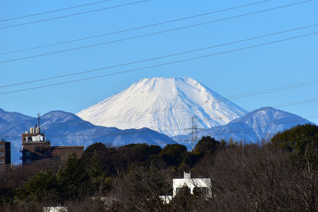 聖蹟桜ヶ丘から望む富士山 ◆模型製作工房 聖蹟