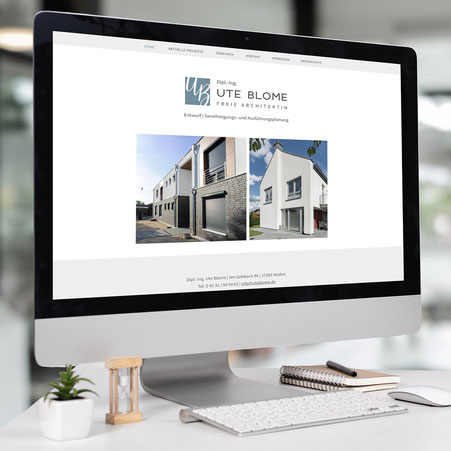 Corporate Design &  Website | Ute Blome, Freie Architektin, Verden