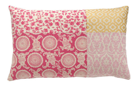 Designer Dekokissen 40x65 cm handbedruckt "Christiana"