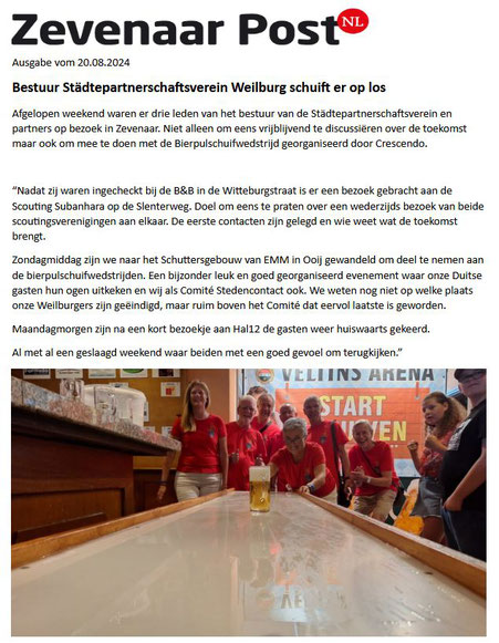©Zevenaar Post - Ausgabe vom 20.08.2024