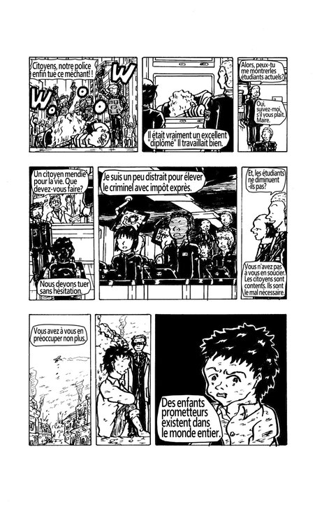 Manga-1page-in-French-Ecole-du-mal