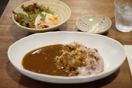 ギャラリーこもれび併設のカフェで頂いた食事