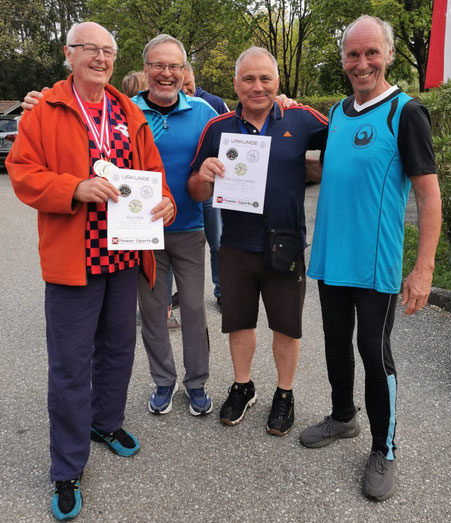 V. l. n. r.: Klaus Dreßel, Dr. Klaus Lutter, Uwe Luszick-Gahlen und Reinhard Rhaue.