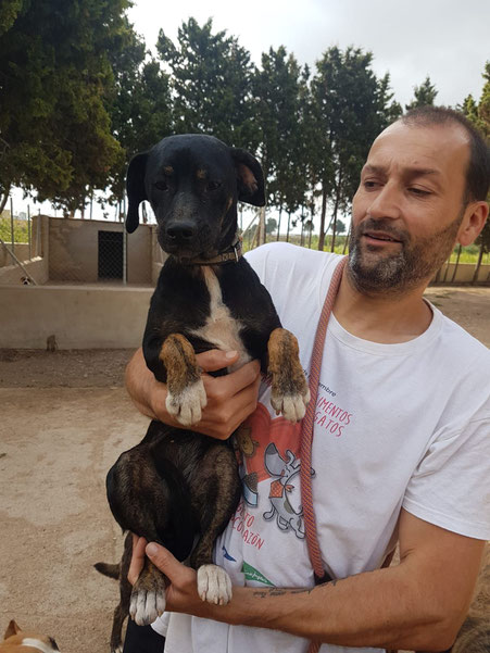 KUMA mit ihrem Retter und Schutzengel Michel