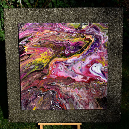 Was Ist Acryl Fliesstechnik Malen Mit Acryl Ohne Pinsel