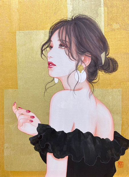 ★真作 渾身の一作★孤城作 美人画 画題 於夏 日本画 人物画 絵画 美術品 Jyonen | 鶴田一郎アートストア ICHIRO TSURUTA official art store