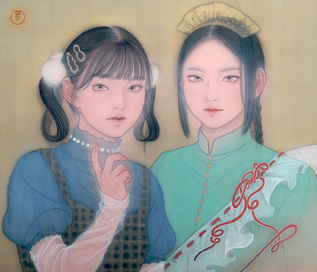 ★真作 渾身の一作★孤城作 美人画 画題 於夏 日本画 人物画 絵画 美術品 Jyonen | 鶴田一郎アートストア ICHIRO TSURUTA official art store