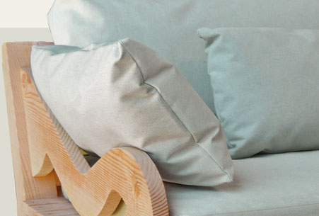 coussin toile outdoor sunbrella fabriqué en France 