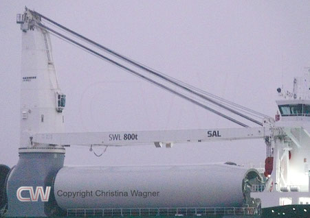 LS800 E Liebherr Krane auf der Elise, SAL Orca Klasse