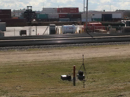 Vibration and Noise Monitor Adjacent to Rail Terminal