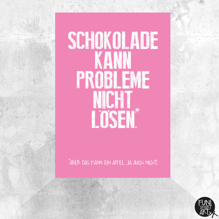 FUNI SMART ART, Postkarte, Motiv "Schokoapfel."