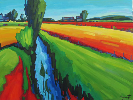 St-Luc de Vincennes  30x40 huile sur toile 