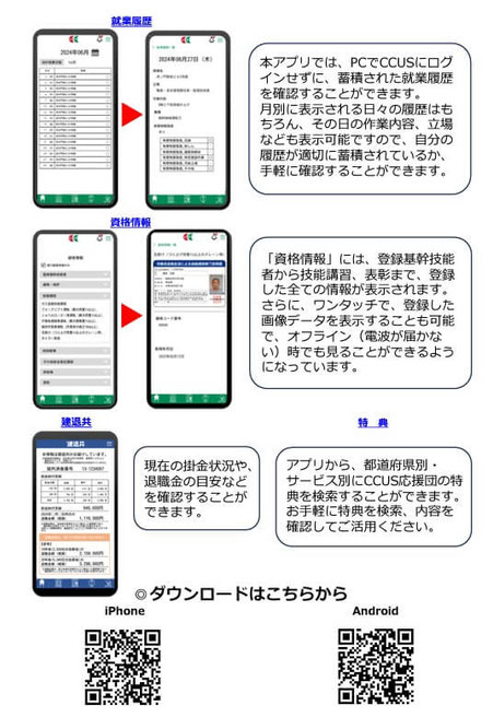 CCUS技能者スマホアプリ「建キャリ」登場!裏