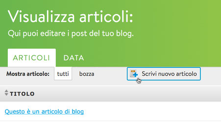 Scrivere blog