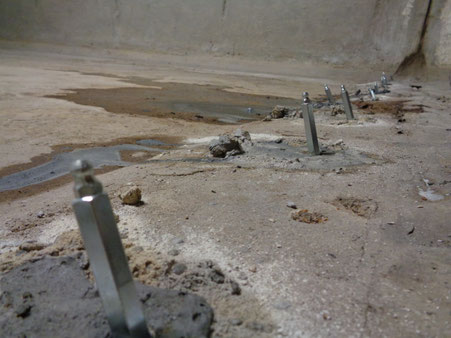 Betonfugen Verpressen mit Polyurethanharz Webac 1420