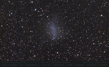 tief im Süden , NGC 6822,Barnards Galaxie,im Schützen