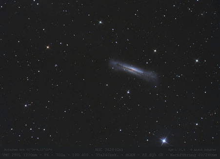 Hamburger Galaxie  ,   NGC 3628