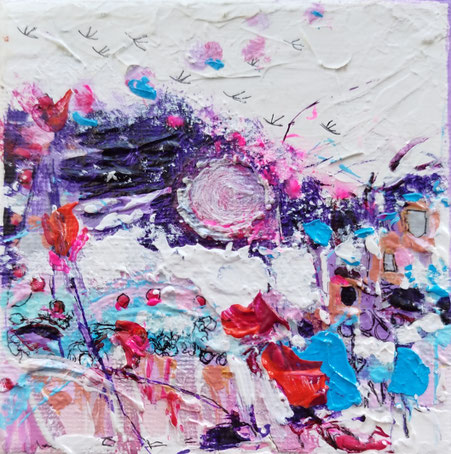 Paysage 29 peinture acrylique Elisabeth Augendre