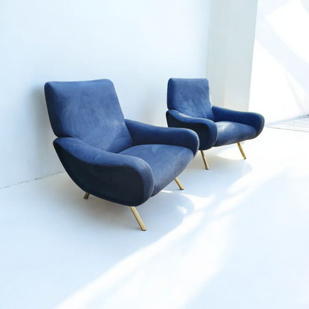 Marco Zanuso fauteuils Lady pour Arflex