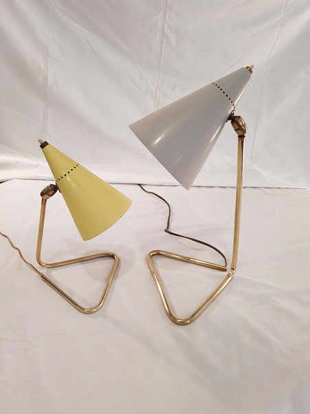 Gilardi et Barzaghi 2 lampes Cocotte italiennes des années 50