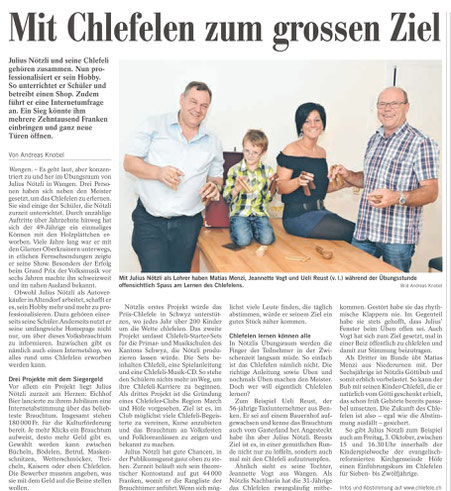 Julius Nötzli Chlefele Höfner Marchanzeiger