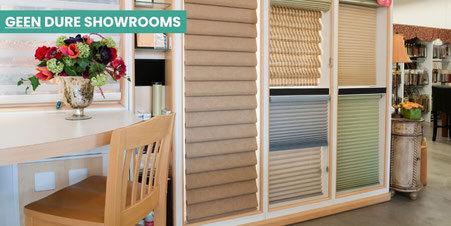 Showroom in raamdecoratie en zonweringen