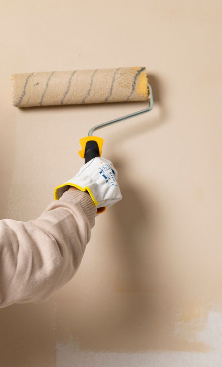 Impressiefoto verfen in huis