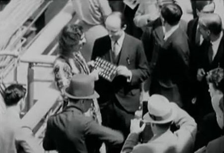 On  board the SS Bremen near New York, 1932