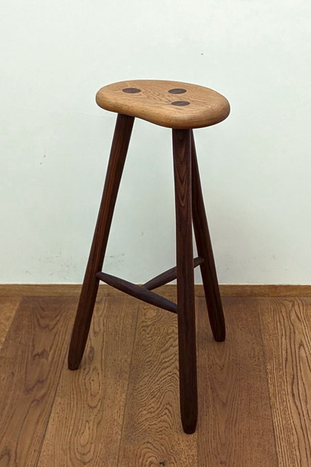 そら豆スツール - 無垢の家具工房ひょうたん蔵
