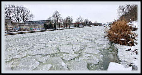 Hannover Mittellandkanal Eis