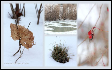 Hannover Mittellandkanal Schnee und Eis