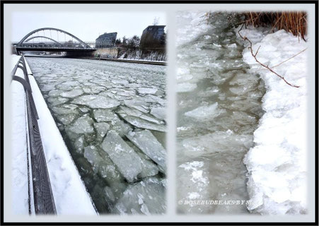 Hannover Mittellandkanal Eis