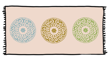 Yogadecke 100 x 200 cm Bio-Baumwolle