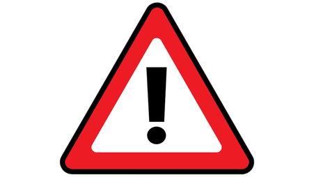 Nebenwirkungen von der Xailin Night Augensalbe, Ausrufezeichen bzw. Warnschild als Symbol