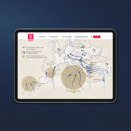 Digitale Anwendung der Infografik © Michael Stünzi