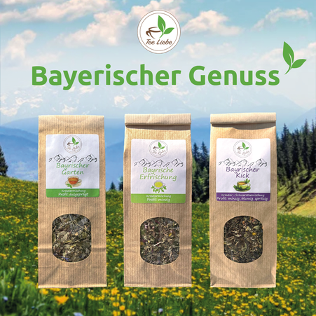 Das Tee-Set "Bayrischer Genuss" ist eine feine Auswahl unserer bayrischen Teespezialitäten. 