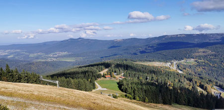 Blick vom Großen Arber auf den Bayerischen Wald