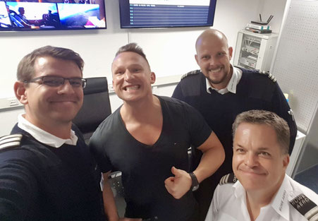 Robert, Micha, Hannes, Roy (v.l.n.r.)