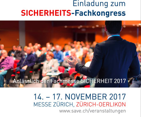 Anton Dörig tritt erneut als gefragter Experte / Top Speaker an der Sicherheitsmesse 2017 in Zürich auf.