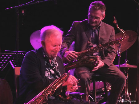 Scott Hamilton & Michael Cheret quintet, Festival Jazz360, samedi 30 mai 2026, le Chai des Arts, Camblanes-et-Meynac. Photographie : Philippe Desmond