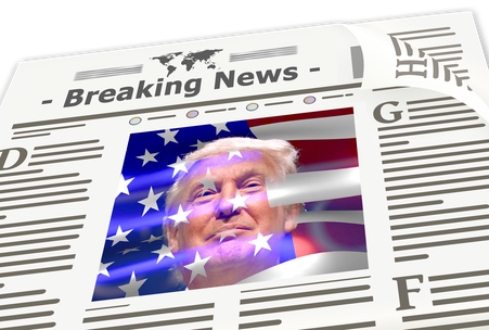 Donald Trump in a newspaper!